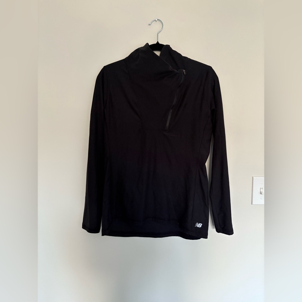 New Balance Women’s Pullover Running Jacket with Asymmetrical Zipped Collar
